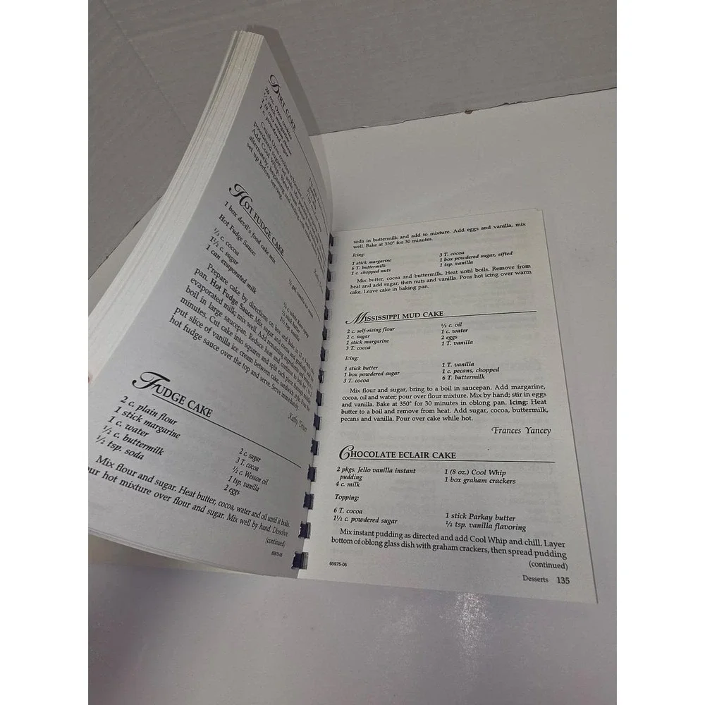 Eastside Baptist Church Recipes from the Heart Cookbook Southern Cooking